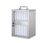 Armoire de rangement murale pour téléphone portable en acier inoxydable avec serrure et clés pour salle de classe ou bureau