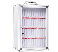 Armoire de rangement murale pour téléphone portable en alliage d'aluminium avec verrou 48 emplacements pour un rangement sécurisé, parfait pour les bureaux et les écoles