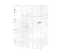 Armoire de rangement murale transparente pour téléphone portable 40 compartiments en acrylique avec serrures et clés pour bureau, salles de classe, salles de conférence - Support sécurisé pour