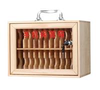 Armoire de rangement murale verrouillable pour téléphone portable pour bureaux, écoles et usines 12 60 bits pour les examens des étudiants, finition bois, taille 24 embouts.