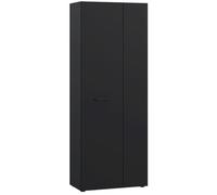 Möbelvertrieb FORTE Armoire à chaussures NET306 18 paires Noir 68,7 × 181,1 × 36,5 cm