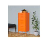Armoire de rangement Orange 42,5x35x101,5 cm Acier