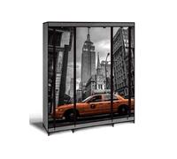 IDMarket - Armoire de Rangement penderie Pliable vêtements en Tissu New-York Dressing XXL