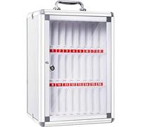 Armoire de rangement portable verrouillable pour téléphone portable - Support sécurisé pour appareils mobiles pour salles de classe, bureaux et zones publiques