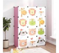 Vidaxl Armoire De Rangement Pour Enfants Avec 12 Cubes Rose Pp Rose