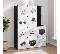 Armoire de Rangement pour Enfants avec 12 Cubes Vert PP Organisateur vidaXL