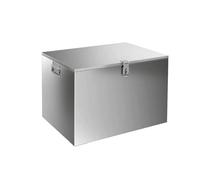 Armoire de Rangement pour Le Garage 201 Multifonction Boîte À Outils en Acier Inoxydable avec Tige de Support et Poignée de Transport Étanche et Inoxydable Boite Rangement Outils(45x28x25cm)