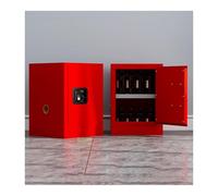 Armoire de rangement pour liquides inflammables, acier laminé à froid, verrouillable, stockage dangereux pour produits chimiques, design expansé, rouge