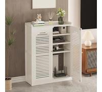 Armoire de rangement pour routeur WiFi, boîte cachée au sol avec étagères, multiprise et gestion des câbles pour une installation organisée à domicile et bureau