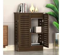 Armoire de rangement pour routeur WiFi, boîte de rangement multimédia sur pied réglable, grande capacité avec côtés ajourés, design invisible, parfaite pour l'organisation de la maison (50*8