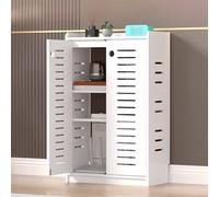 Armoire De Rangement pour Routeur WiFi Conception Respirante Meuble Box Internet Étagère De Rangement Multimédia, pour Dissimuler Les Routeurs, Modems Et Câbles(A,50 * 25 * 80cm)