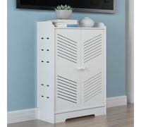 Armoire de Rangement pour Routeur WiFi Meuble Box Internet Couvercle du Panneau Réseau, pour Dissimuler Routeurs, Périphériques Réseau et Câbles(80 * 30 * 85cm)