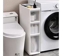 Armoire de rangement pour salle de bain peu encombrante - Chariot à tiroirs en plastique étroit sur roulettes pour une niisation efficace et un accès facile aux essentiels