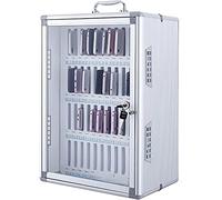 Armoire de rangement pour téléphone portable avec serrure 12/24/36/48/60 emplacements Porte transparente Coffre-fort pour utilisation en usine et école Boîte de verrouillage sécurisée pour téléphone