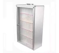 Armoire de rangement pour téléphone portable en alliage d'aluminium - 12/24/36/48/60 emplacements muraux et portables, idéale pour les écoles, les usines, les bureaux - Solution de rangement sécurisée