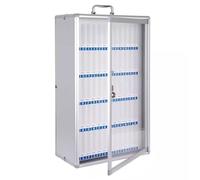 Armoire De Rangement pour Téléphones Portables 12/24/36/48/60 Slots Alloy Aluminum Locker Box Metal Wall Mount Locking Organizer Organiseur Mural Verrouillable pour Salle De Classe, Bureau(60)