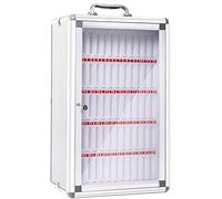 Armoire de rangement pour téléphones portables en alliage d'aluminium à 60 fentes, boîte de casier de rangement pour tableaux de poche avec serrure de sécurité et poignée pour salle de classe