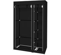 Armoire de rangement pour vêtements ALIGHTUP - 67"" - Noir - Tissu non tissé et tube en acier