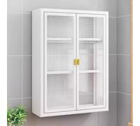 Armoire de rangement réglable pour salle de bain, étagère murale en acier au carbone avec étagères flottantes de grande capacité pour le salon, la cuisine et les toilettes