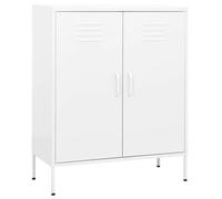 Armoire de Rangement Rose 80x35x101,5 cm Acier Placard Meuble Salon vidaXL