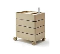 Armoire de rangement rotative avec tiroirs coulissants, chariot utilitaire à plusieurs niveaux pour le salon, la chambre à coucher et le canapé