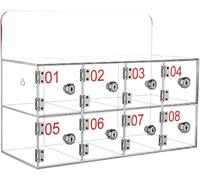 Armoire de rangement sécurisée en acrylique avec serrure pour une gestion sûre des appareils dans les écoles, les bureaux et les lieux de travail - Parfait pour niquer les appareils personnels en