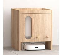 Armoire de rangement sous vide avec portes en acrylique, support en bois - Idéal pour la maison, le bureau, la chambre, le salon, le dortoir, le couloir et les solutions d'économie d'espace.