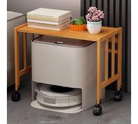 Armoire de rangement sous vide mobile robot réglable en hauteur multifonctionnelle avec roues pivotantes, design moderne, solution de rangement ouverte multicouche pour la maison et le bureau