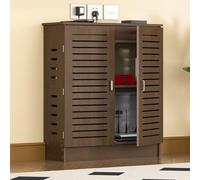 Armoire de rangement sur pied pour routeur avec gestion des câbles pour modem WiFi et organisation de multiprise