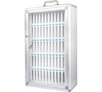 Armoire de rangement transparente pour téléphone portable avec serrure 60 compartiments pour écoles, usines et examens. Compartiments numérotés sécurisés pour un accès facile