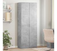 Armoire de rangement utilitaire de cuisine haute à 2 portes - Placard à balais Sonoma en bois gris 60 x 35 x 180 cm - Cuisine polyvalente pour la maison et le bureau