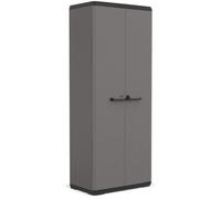 Armoire de rangement utilitaire Più - KETER - 3 tablettes réglables - Gris anthracite et noir