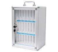 Armoire de rangement verrouillable pour téléphone portable - Coffre-fort pour étudiants et ateliers - Organisateur de téléphone portable sécurisé pour un accès et une organisation faciles