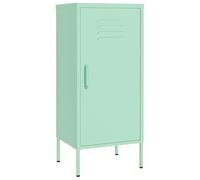 Armoire de rangement vert menthe 42,5 x 35 x 101,5 cm - Armoire en acier pour salon, chambre à coucher ou bureau - Rangement stable pour vêtements, livres et plus - Peu encombrante et moderne