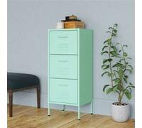 Armoire de rangement Vert menthe 42,5x35x101,5 cm Acier Vert menthe G