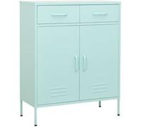 Armoire de rangement Vert menthe 80x35x101,5 cm Acier Bleu G