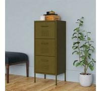 Armoire de rangement Vert olive 42,5x35x101,5 cm Acier Vert olive G