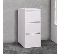 Armoire de rangement verticale en acier avec serrure 2/3/4 grands tiroirs pour bureau/maison - Solution de classement pour documents de format lettre/juridique - Design moderne blanc - Hauteur : 103