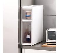 Armoire de rangement verticale haute capacité pour salle de bain avec 2/3/4/5/6 tiroirs, chariot nizer fin en plastique sur roulettes, tour utilitaire peu encombrante pour la maison et le bureau