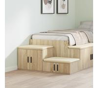 Armoire De Rangement Vidaxl Chêne Sonoma 118x41x40 Cm En Bois Reconstitué
