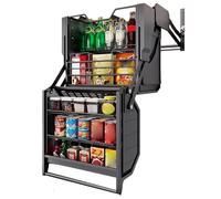 Armoire de réfrigérateur à double corps avec panier élévateur et étagère extractible pour économiser de l'espace pour des solutions de rangement efficaces