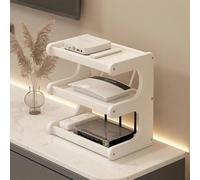 Armoire de routeur WiFi avec ventilation et gestion des cordons, rangement élégant de bureau ou support mural pour la maison et le bureau