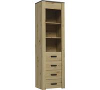 Armoire de salle à manger Vitrine à poser Étagère Vitrines XL-W1D Bois Moderne Armoire