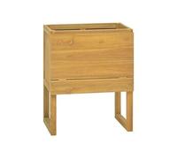 Armoire de Salle de Bain Rangement Toilette Intérieur Bois de Teck Solide vidaXL