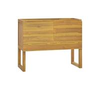 vidaXL Armoire de salle de bain 90x40x75,5 cm bois de teck solide338248 Brun G
