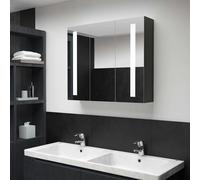 Armoire de Salle de Bain à Miroir à LED 89x14x62 cm Meuble de Rangement vidaXL