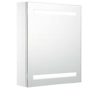 vidaXL Armoire de salle de bain à miroir LED 50x13,5x60 cm 285115