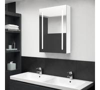 Armoire de Salle de Bain à Miroir LED Gris Béton 62x14x60 cm Murale vidaXL