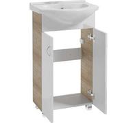Armoire de salle de bain avec lavabo 85x50cm debout Tim