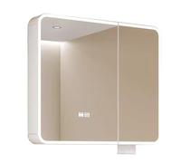 Armoire de salle de bain avec miroir et éclairage LED - Solution de rangement murale - 3 portes - 61 x 71 x 12 cm - Décoration d'intérieur moderne
